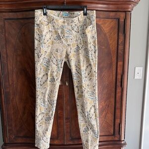 Paisley Print Straight Leg Pants, Lexie Jeans